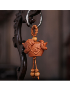 LLAVERO MADERA SERPIENTE 2