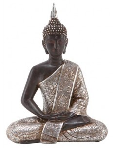 BUDA SENTADO PLATEADO