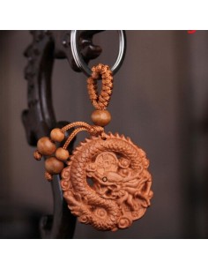 LLAVERO MADERA DRAGÓN