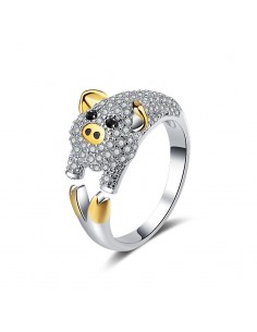 ANILLO JABALI BRILLANTES