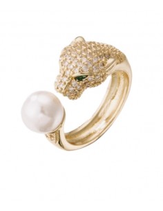 ANILLO TIGRE CON PERLA