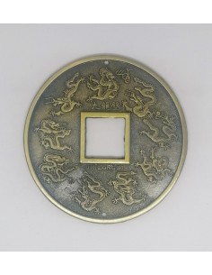 MONEDA CHINA GRANDE 9 DRAGONES